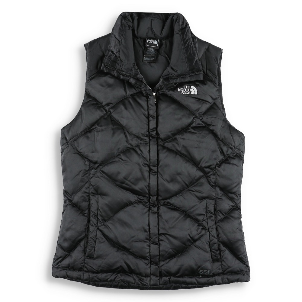 The North Face Aconcagua 550 Goose Down Vest Quilted Puffer Black Small